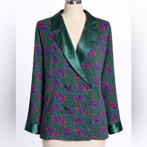 Vintage Victoria's Secret sleep shirt, lingerie, pajamas. Jewel tones. L